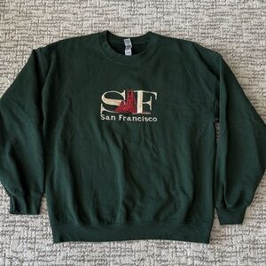 Green San Francisco Graphic Sweater